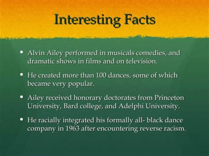 Alvin Ailey Biography, Life, Interesting Facts