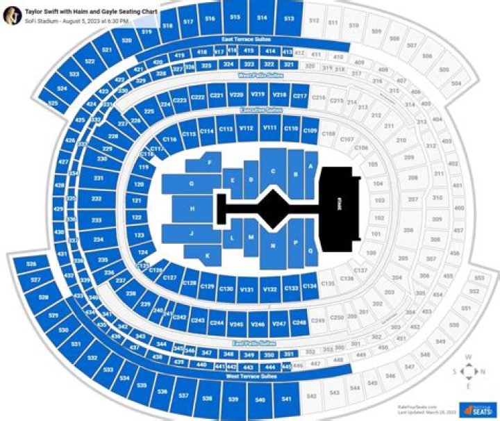 ATT Stadium Seating Chart Taylor Swift