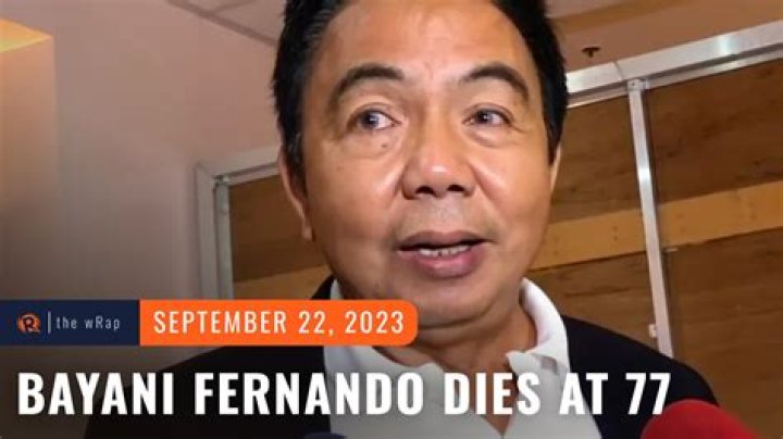 Bayani Fernando's Cause Of Death Revealed