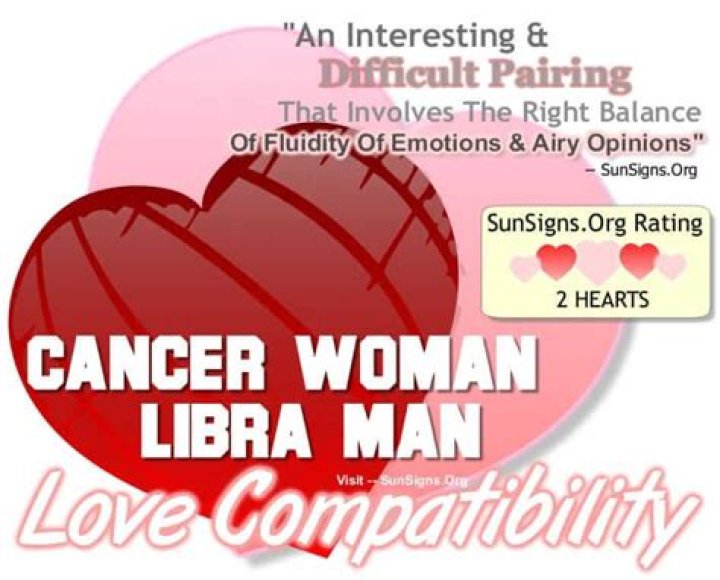 Cancer Woman Libra Man - An Interesting But Difficult Match