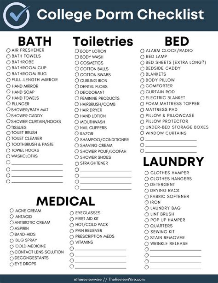 Prepare Your College Checklist! 9 Dorm Room Must-Haves for Students