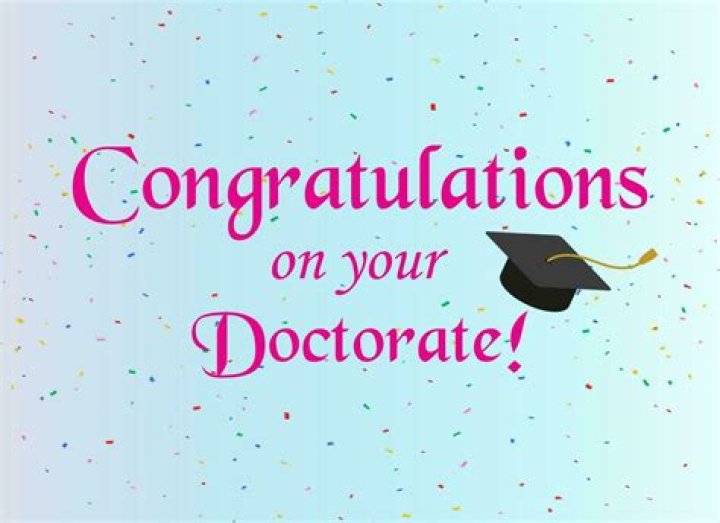 Congratulations On Your Doctorate Degree Images