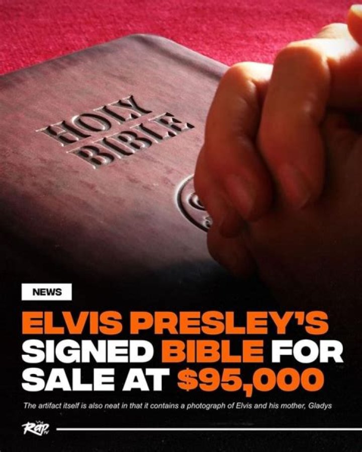 Elvis Presleys Signed Bible for Sale at $95,000