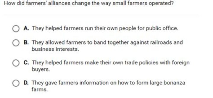 How Farmers' Alliances Transformed Agriculture And Rural Life