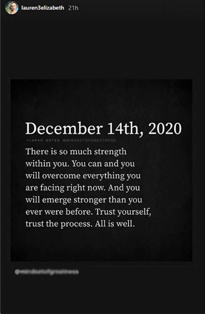 Javi Marroquins Fiancee Lauren Comeau Posts Cryptic Message Hollywood Life