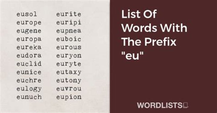 List of 5 Letter Words Starting With 'eu'