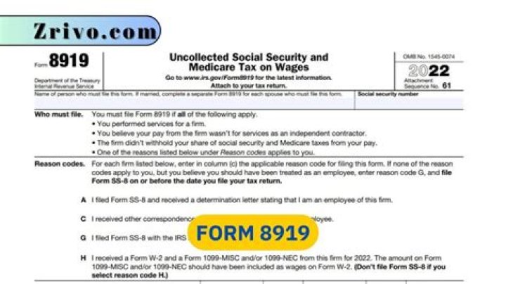 Navigating Tax Form 8919 For Uncollected Social