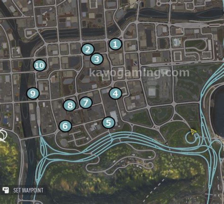 University Central Street Art Locations ·