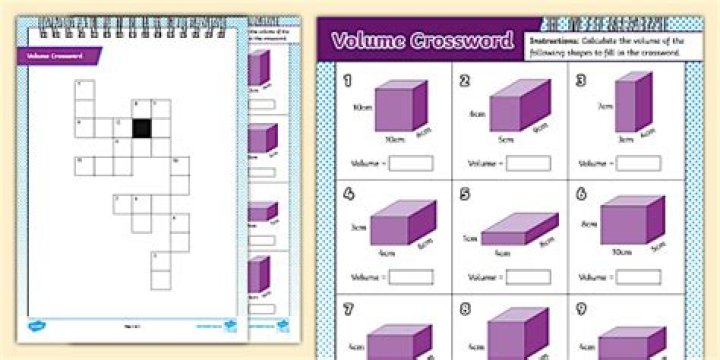 Volume Crossword Clue and Answer