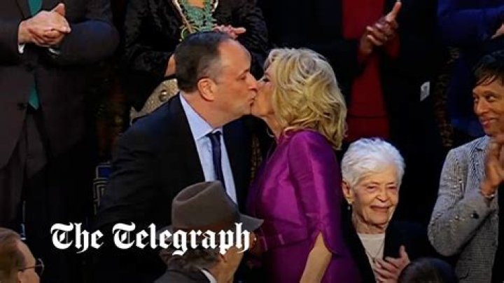 Watch Jill Biden And Doug Emhoff Share A Kiss: A Moment Captured