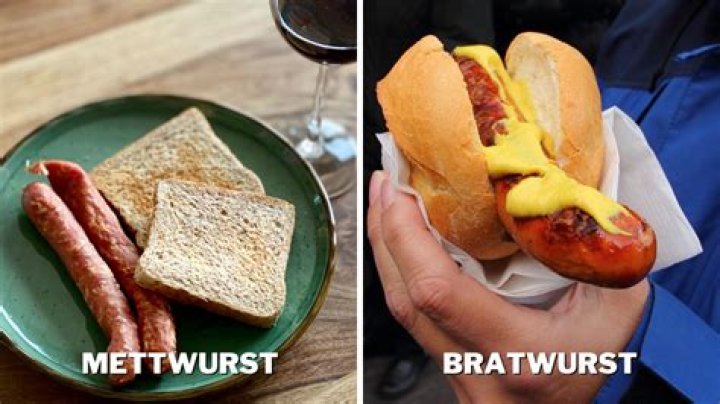 What is the difference between bratwurst and Mettwurst? |